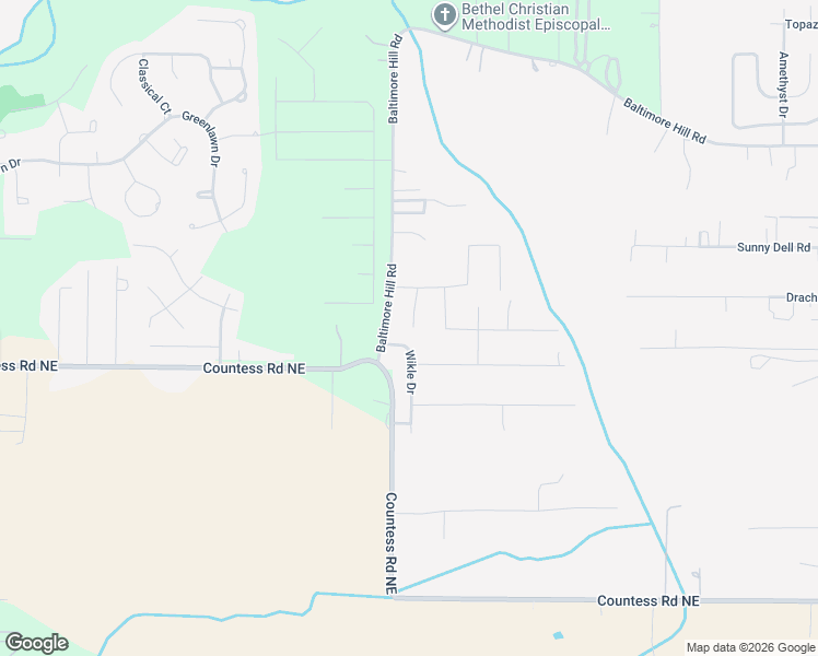 map of restaurants, bars, coffee shops, grocery stores, and more near 105 Wikle Drive in Huntsville