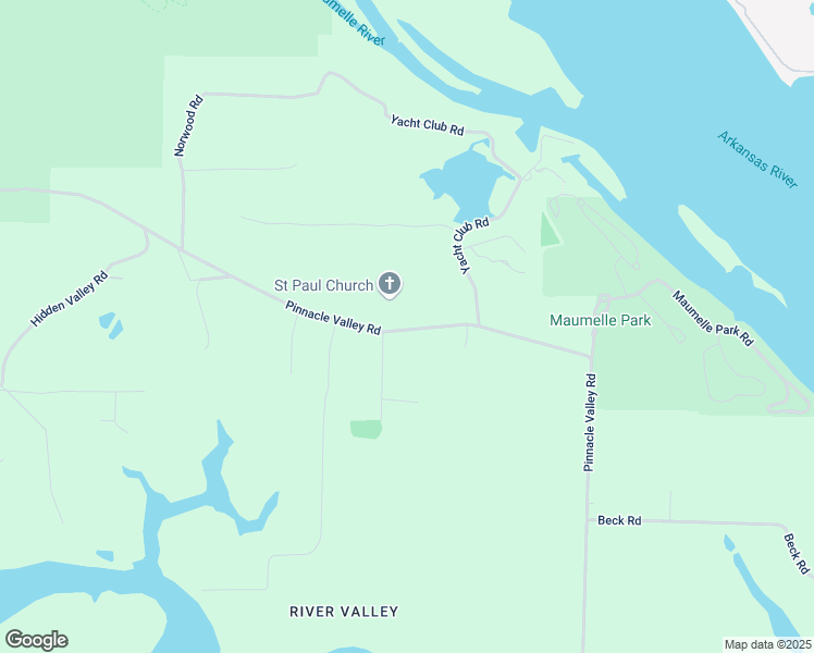 map of restaurants, bars, coffee shops, grocery stores, and more near 9600 Pinnacle Valley Road in Little Rock