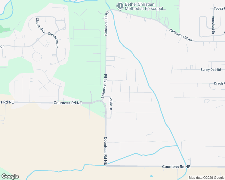 map of restaurants, bars, coffee shops, grocery stores, and more near 105 Wikle Drive in Huntsville