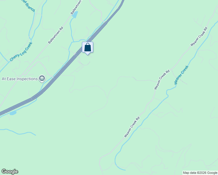 map of restaurants, bars, coffee shops, grocery stores, and more near 502 Overlook Drive in Blue Ridge