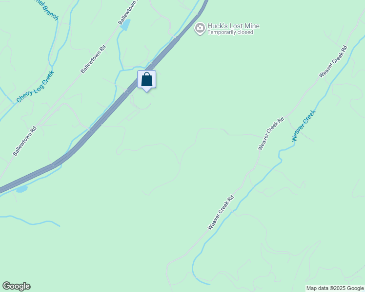 map of restaurants, bars, coffee shops, grocery stores, and more near 502 Overlook Drive in Blue Ridge