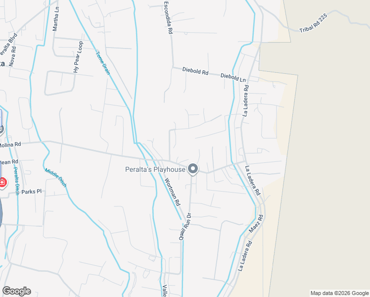 map of restaurants, bars, coffee shops, grocery stores, and more near 18 Alderete Road in Peralta