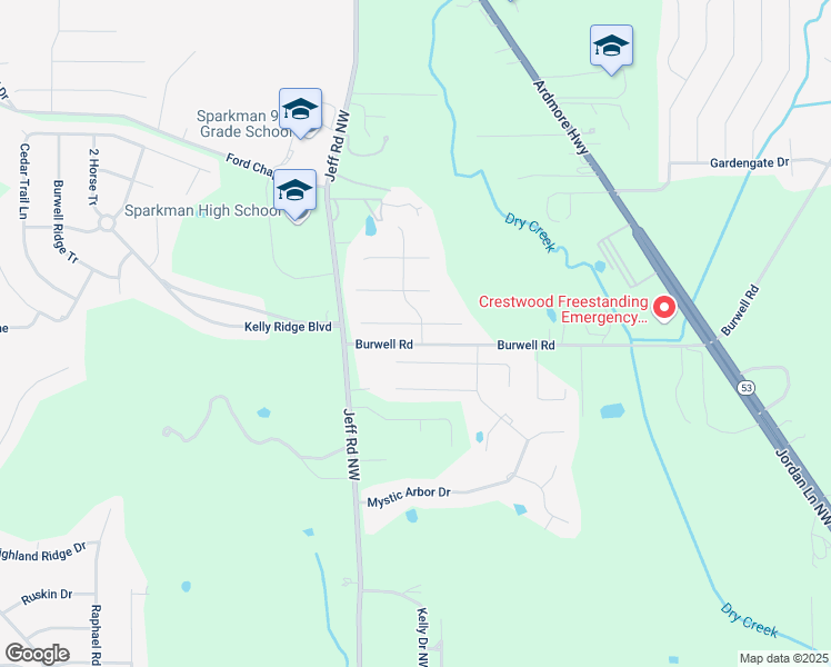 map of restaurants, bars, coffee shops, grocery stores, and more near 313 Early Harvest Court in Harvest