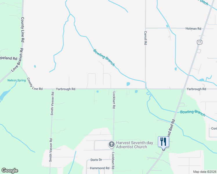 map of restaurants, bars, coffee shops, grocery stores, and more near 104 Bent Saddle Street in Harvest