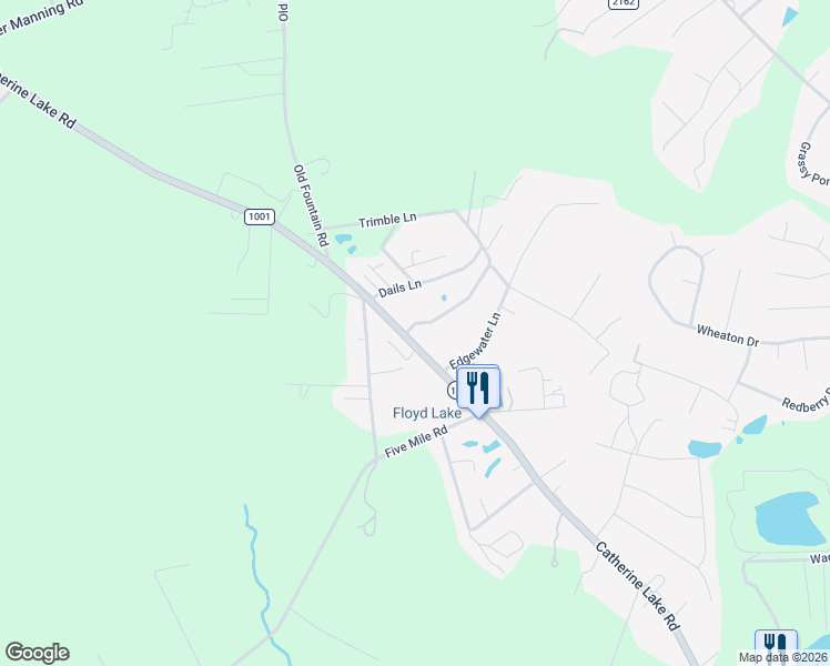 map of restaurants, bars, coffee shops, grocery stores, and more near 2392 Catherine Lake Road in Richlands