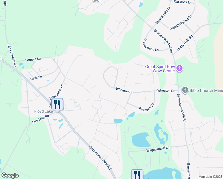 map of restaurants, bars, coffee shops, grocery stores, and more near 147 Wheaton Drive in Richlands