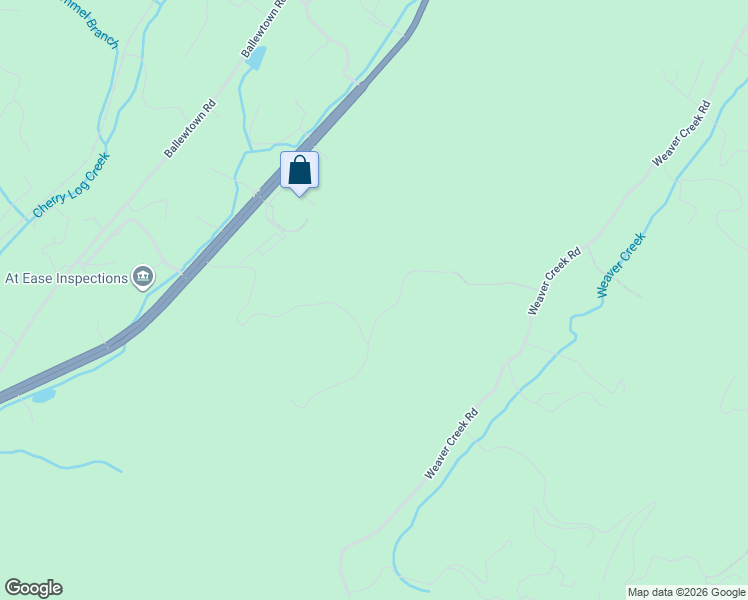 map of restaurants, bars, coffee shops, grocery stores, and more near 502 Overlook Drive in Blue Ridge