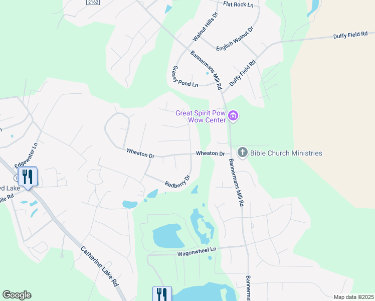 map of restaurants, bars, coffee shops, grocery stores, and more near 101 Linden Road in Richlands