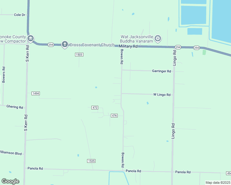 map of restaurants, bars, coffee shops, grocery stores, and more near 366 Bowen Road in Lonoke