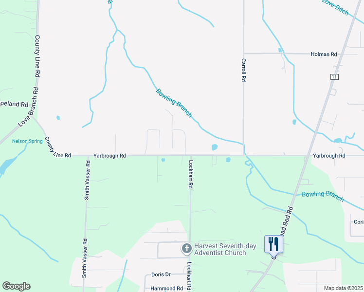 map of restaurants, bars, coffee shops, grocery stores, and more near 104 Bent Saddle Street in Harvest