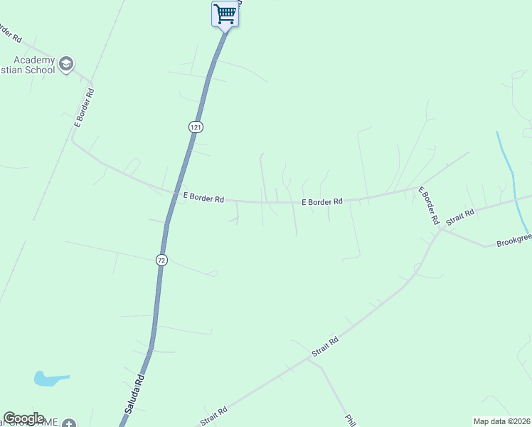 map of restaurants, bars, coffee shops, grocery stores, and more near 501 East Border Road in Rock Hill