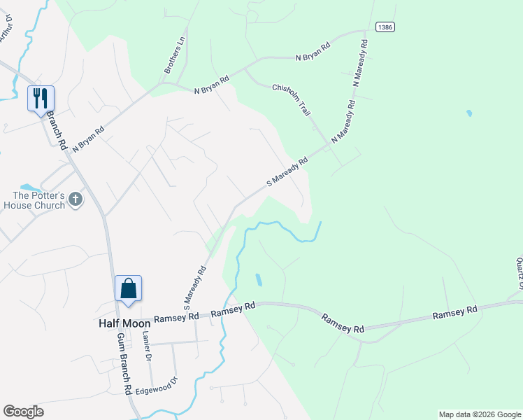 map of restaurants, bars, coffee shops, grocery stores, and more near 198 Maready Road in Jacksonville