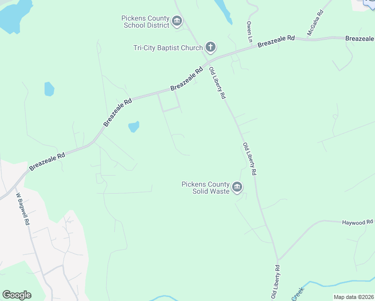 map of restaurants, bars, coffee shops, grocery stores, and more near 235 Spring Estates Drive in Liberty