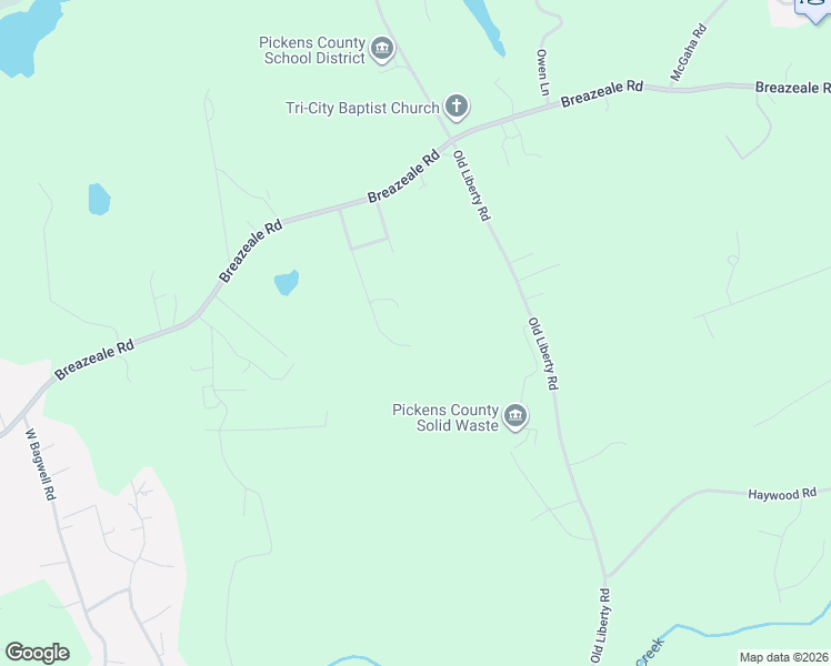 map of restaurants, bars, coffee shops, grocery stores, and more near 235 Spring Estates Drive in Liberty