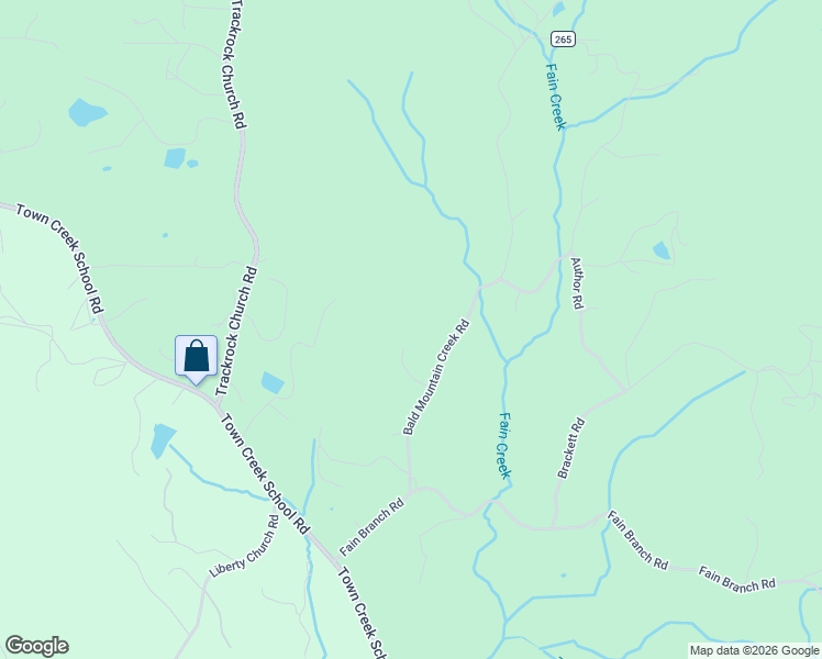 map of restaurants, bars, coffee shops, grocery stores, and more near 249 Bald Mountain Creek Road in Blairsville