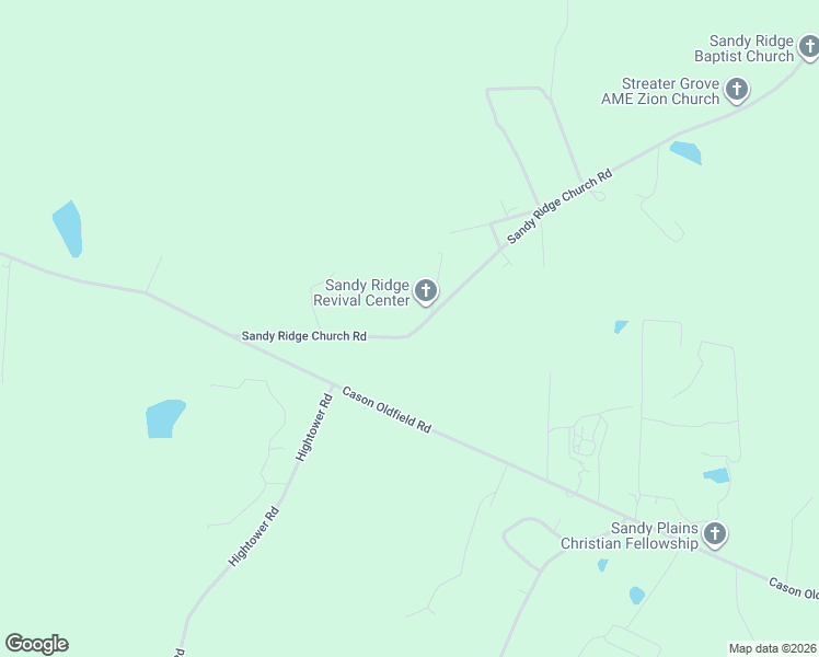 map of restaurants, bars, coffee shops, grocery stores, and more near 3319 Sandy Ridge in Morven