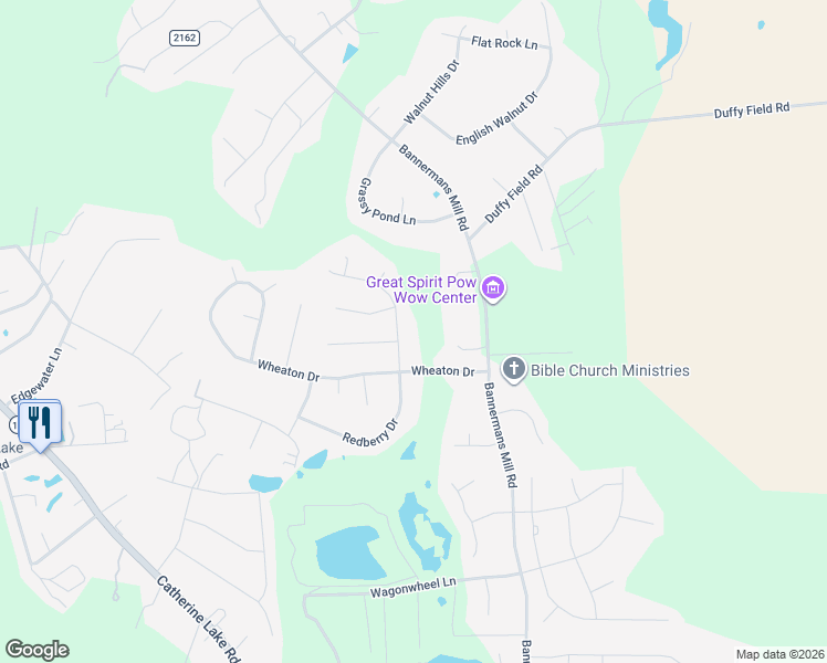 map of restaurants, bars, coffee shops, grocery stores, and more near 108 Linden Road in Richlands