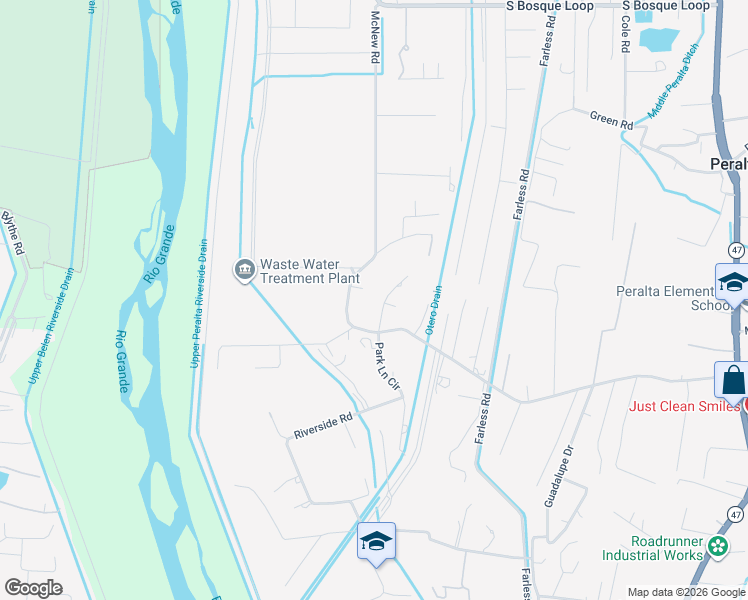 map of restaurants, bars, coffee shops, grocery stores, and more near 6 North Park Lane in Peralta