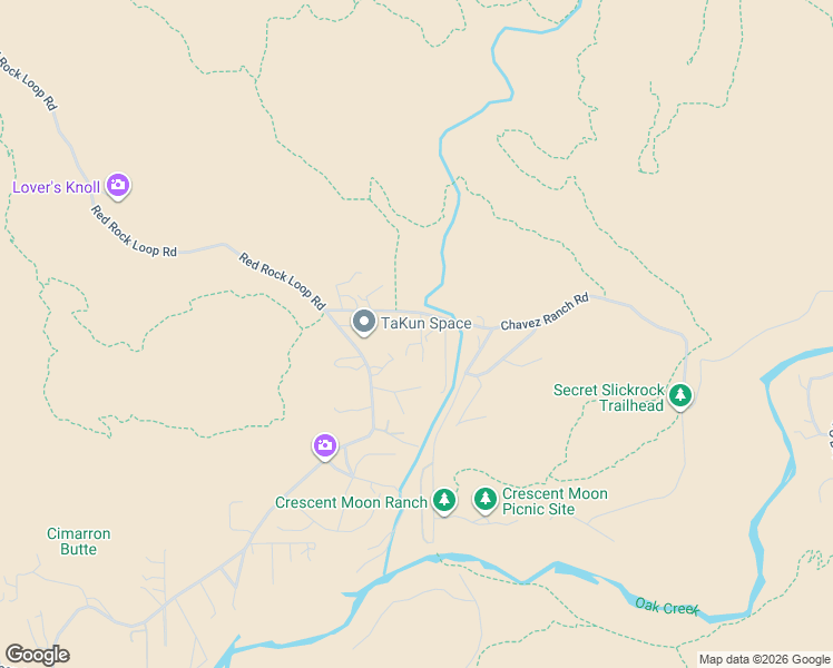 map of restaurants, bars, coffee shops, grocery stores, and more near 95 Zane Grey Lane in Sedona