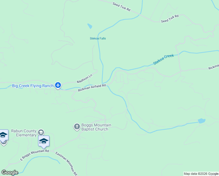 map of restaurants, bars, coffee shops, grocery stores, and more near 1810 Rickman Airfield Road in Clayton