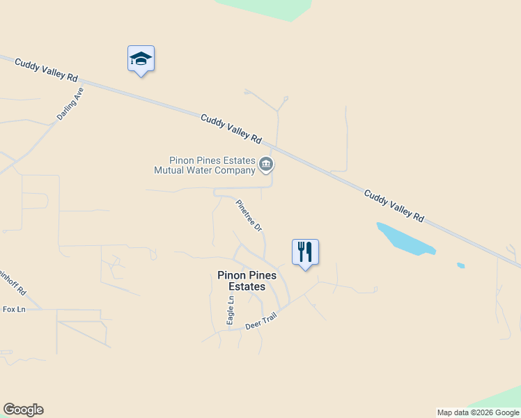 map of restaurants, bars, coffee shops, grocery stores, and more near 1329 Jay Court in Frazier Park