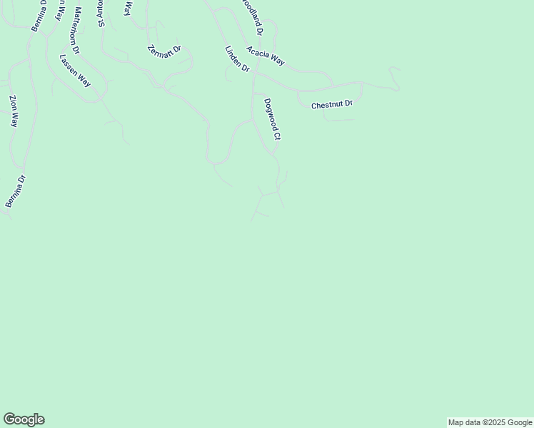 map of restaurants, bars, coffee shops, grocery stores, and more near 1216 Woodland Drive in Pine Mountain Club