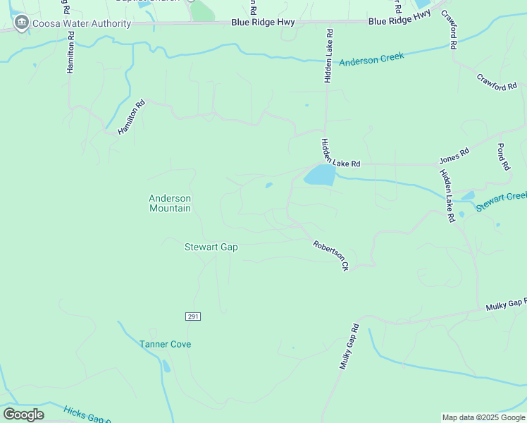 map of restaurants, bars, coffee shops, grocery stores, and more near 3500 Bertson Circle in Blairsville