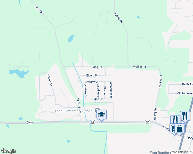 map of restaurants, bars, coffee shops, grocery stores, and more near 176 Elbert Street in Chatsworth