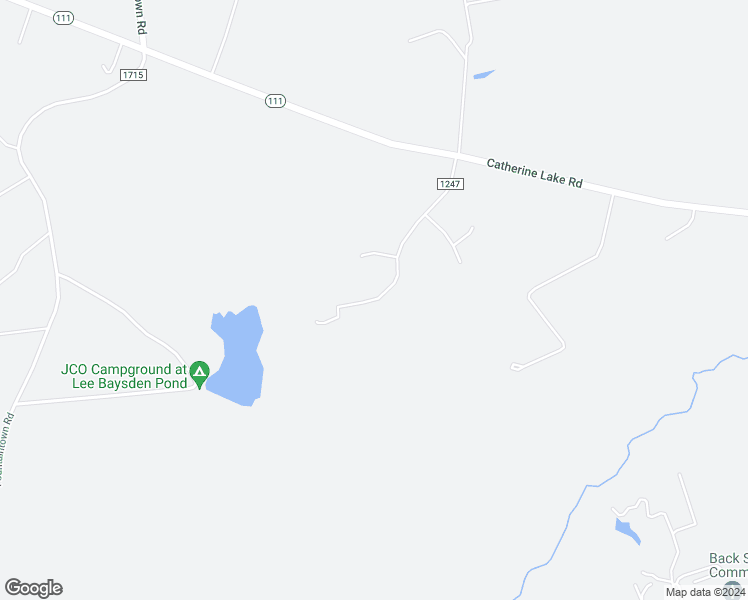 map of restaurants, bars, coffee shops, grocery stores, and more near 141 Baysden Road in Chinquapin