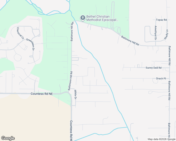 map of restaurants, bars, coffee shops, grocery stores, and more near 245 Baltimore Hill Road in Huntsville