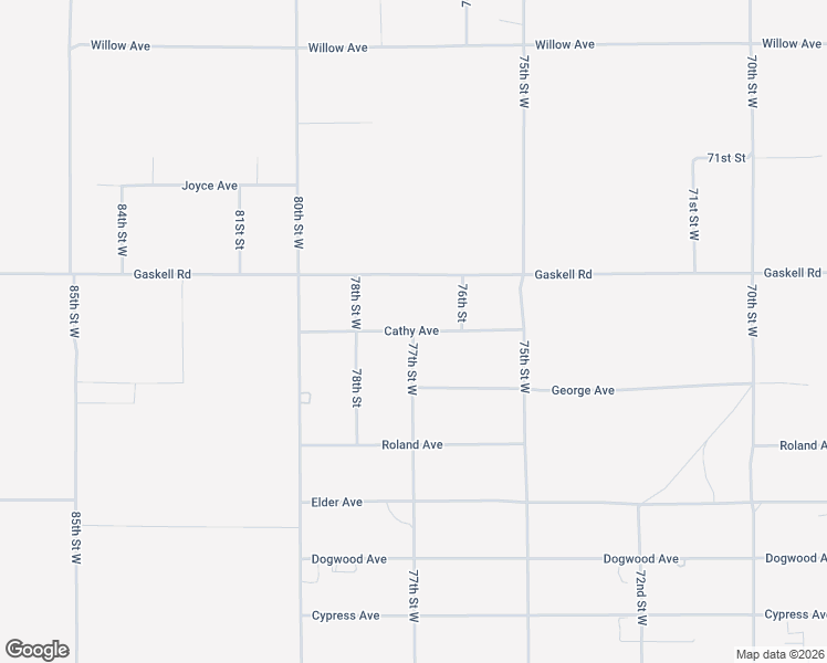 map of restaurants, bars, coffee shops, grocery stores, and more near Cathy Avenue in Rosamond