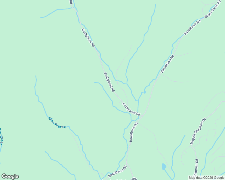 map of restaurants, bars, coffee shops, grocery stores, and more near 345 Bushyhead Road in Cherry Log