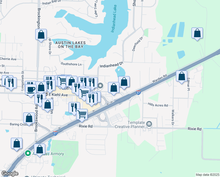 map of restaurants, bars, coffee shops, grocery stores, and more near 11 Laramie Cove in Sherwood