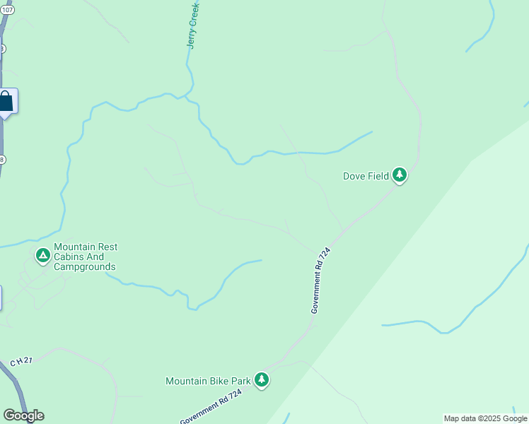 map of restaurants, bars, coffee shops, grocery stores, and more near 150 C H 68 in Mountain Rest