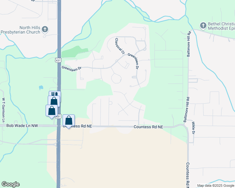 map of restaurants, bars, coffee shops, grocery stores, and more near 202 Arrowfeather Drive in Meridianville