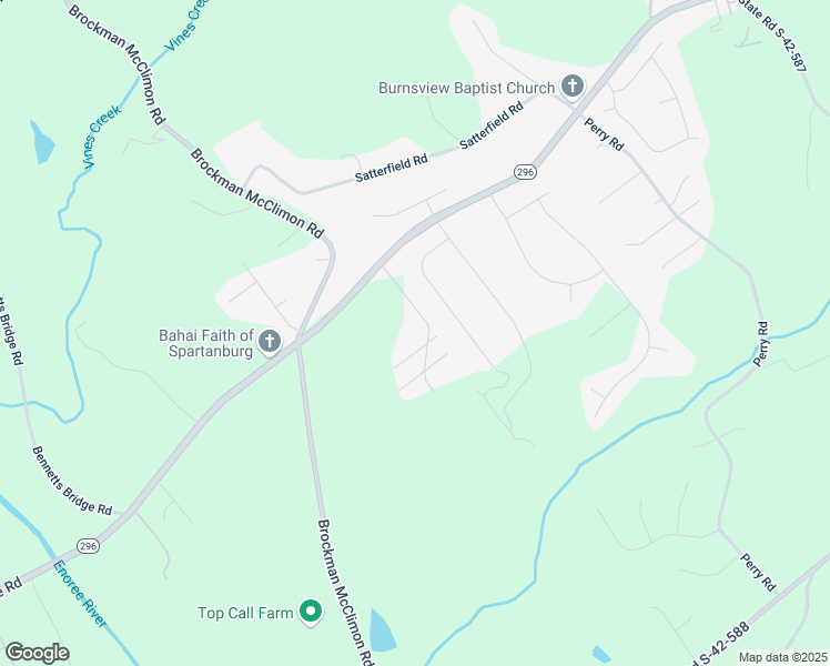 map of restaurants, bars, coffee shops, grocery stores, and more near 170 Burnsview Drive in Greer