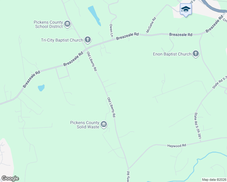 map of restaurants, bars, coffee shops, grocery stores, and more near 106 Summer Lane in Liberty