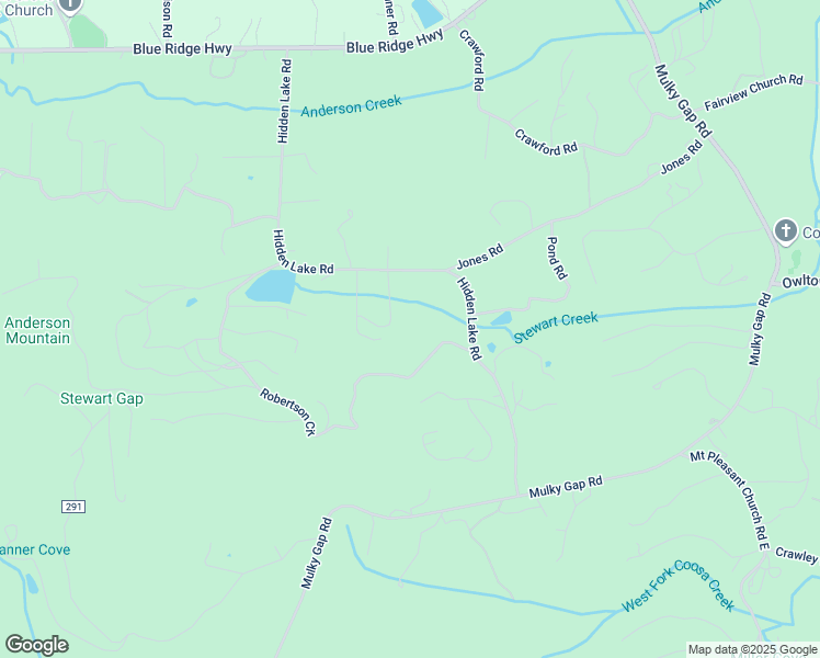 map of restaurants, bars, coffee shops, grocery stores, and more near 718 Hidden Lake Road in Blairsville