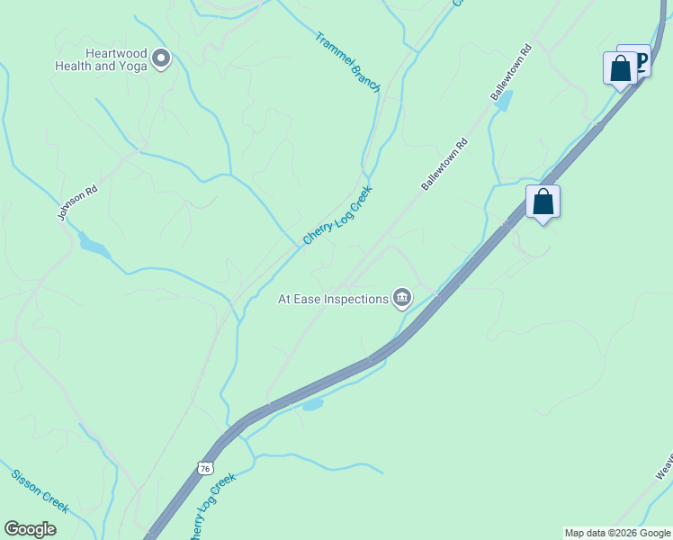 map of restaurants, bars, coffee shops, grocery stores, and more near 951-991 Ballewtown Road in Blue Ridge