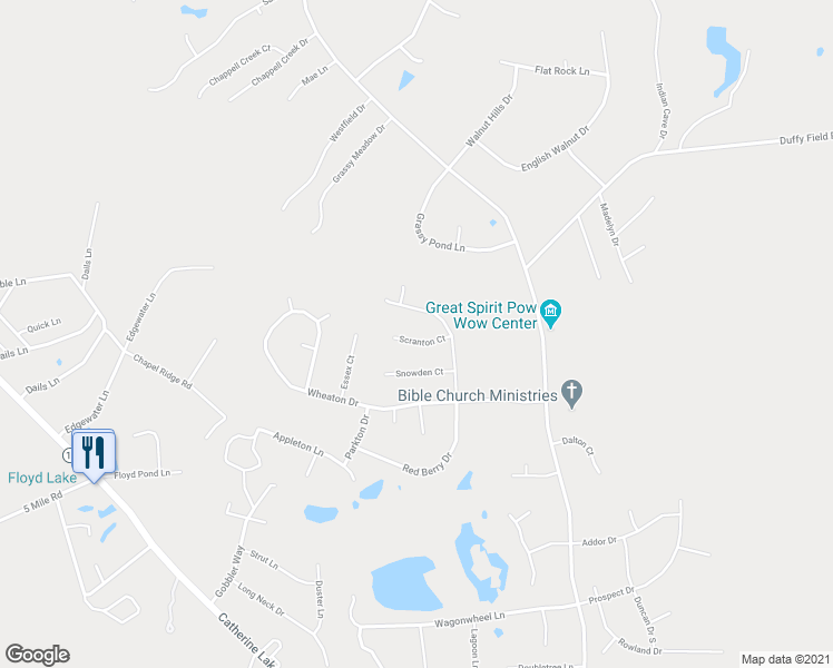 map of restaurants, bars, coffee shops, grocery stores, and more near 304 Scranton Court in Richlands