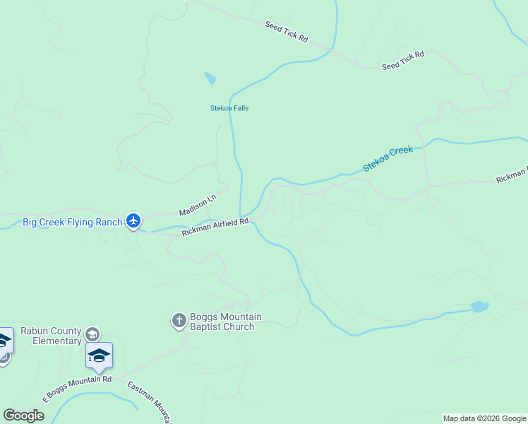 map of restaurants, bars, coffee shops, grocery stores, and more near 1810 Rickman Airfield Road in Clayton
