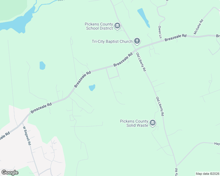 map of restaurants, bars, coffee shops, grocery stores, and more near 202 Spring Estates Drive in Liberty