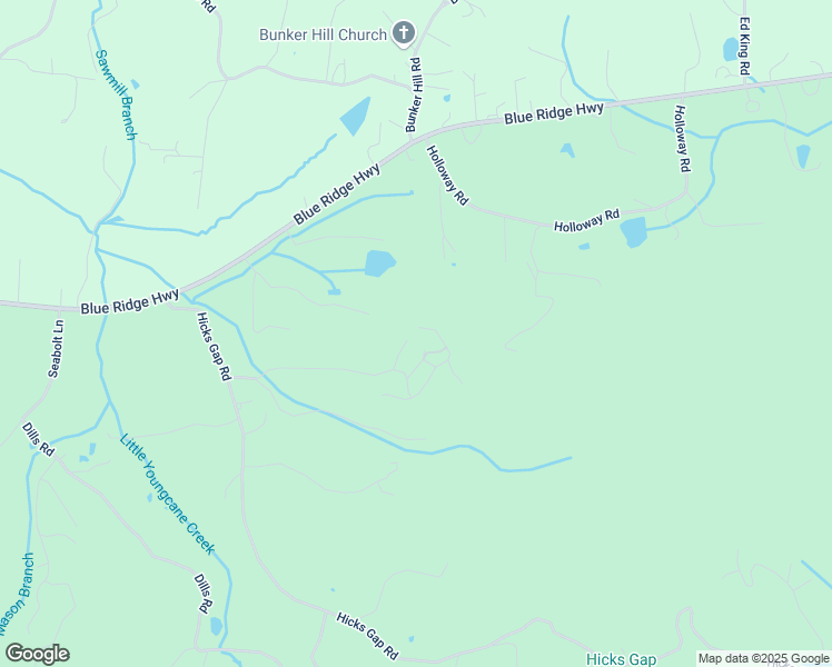 map of restaurants, bars, coffee shops, grocery stores, and more near 59 Treetop Lane in Blairsville
