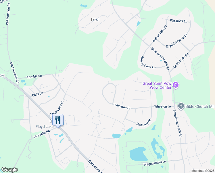 map of restaurants, bars, coffee shops, grocery stores, and more near 160 Wheaton Drive in Richlands