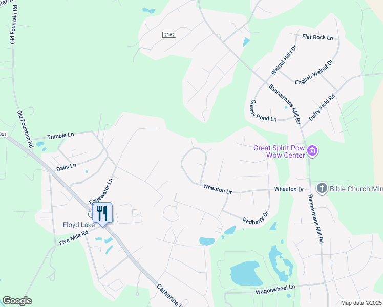 map of restaurants, bars, coffee shops, grocery stores, and more near 160 Wheaton Drive in Richlands