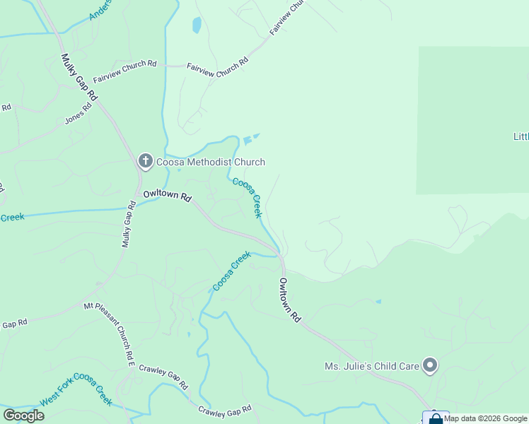 map of restaurants, bars, coffee shops, grocery stores, and more near 2973 Chinquapin Place in Blairsville