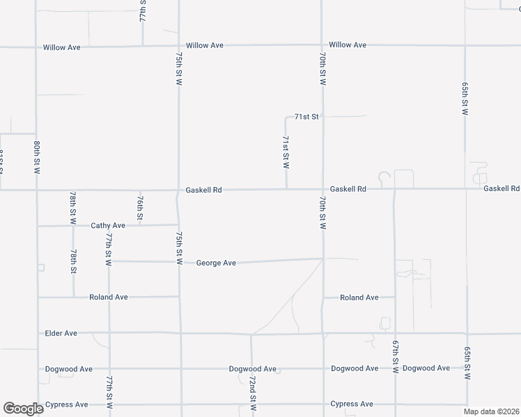 map of restaurants, bars, coffee shops, grocery stores, and more near 7208 Gaskell Road in Rosamond