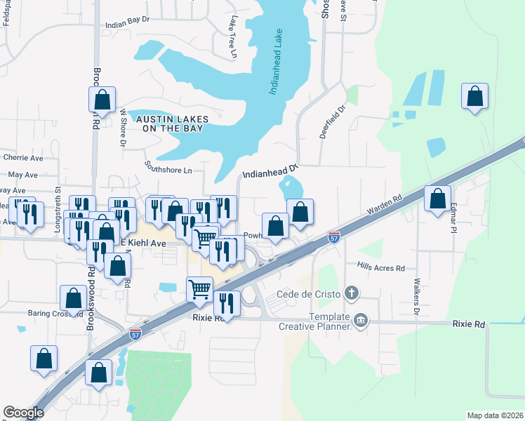 map of restaurants, bars, coffee shops, grocery stores, and more near 23 Laramie Cove in Sherwood