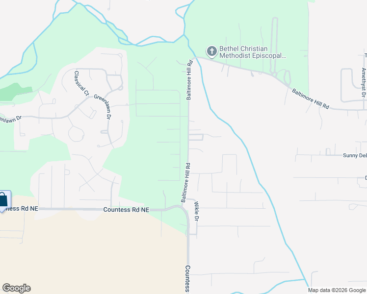 map of restaurants, bars, coffee shops, grocery stores, and more near 503 Countess Road Northeast in Huntsville