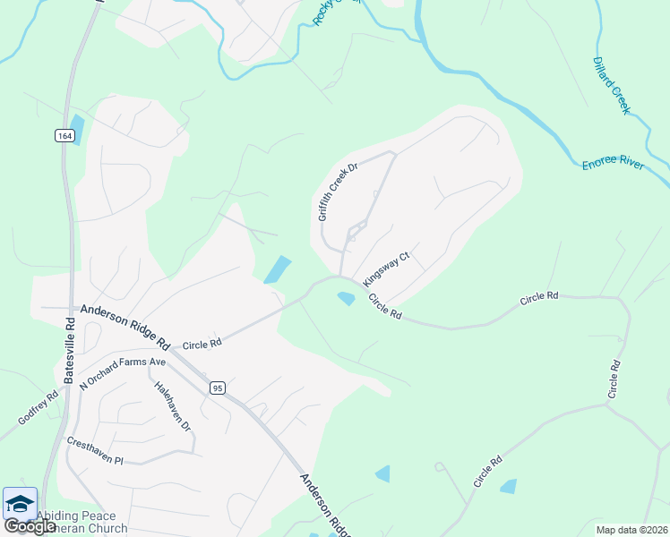 map of restaurants, bars, coffee shops, grocery stores, and more near 5 Griffith Creek Drive in Greer
